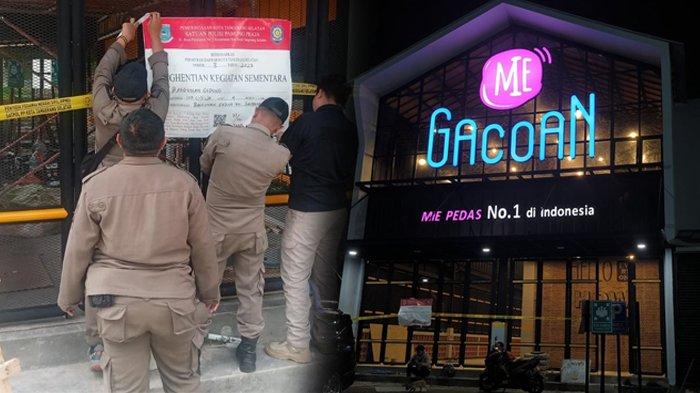 Why was Mie Gacoan Serpong sealed by Satpol PP even though it was not yet operational?